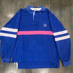 Blue striped rugby polo - Salty Dog